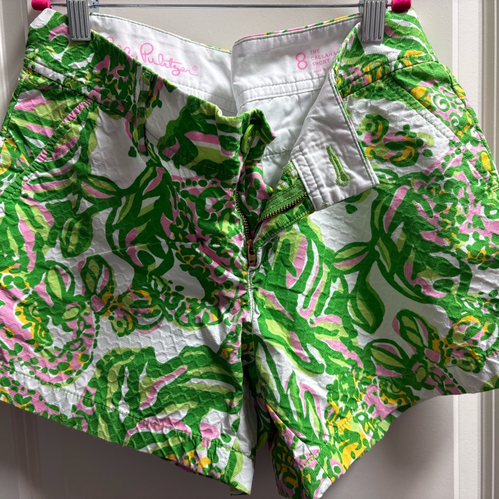 Callahan Green and Pink Bermudas Vibrant Resort Wear